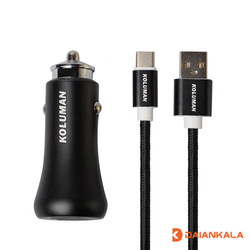 KOLUMAN KC-C02 lighter charger with TYPE-C cable
