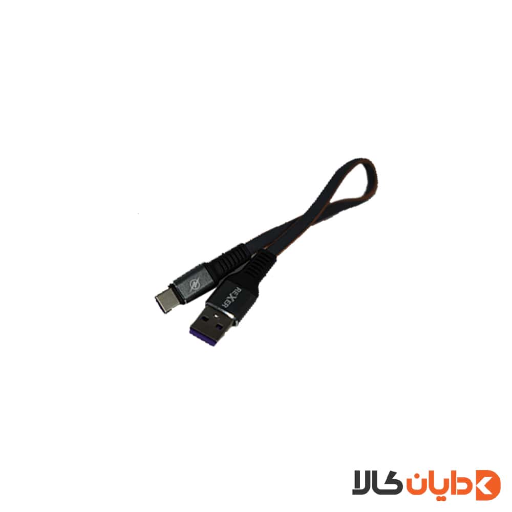 مشاهده کابل پاور USB به تایپ سی REXER مدل RX105 از دایان کالا