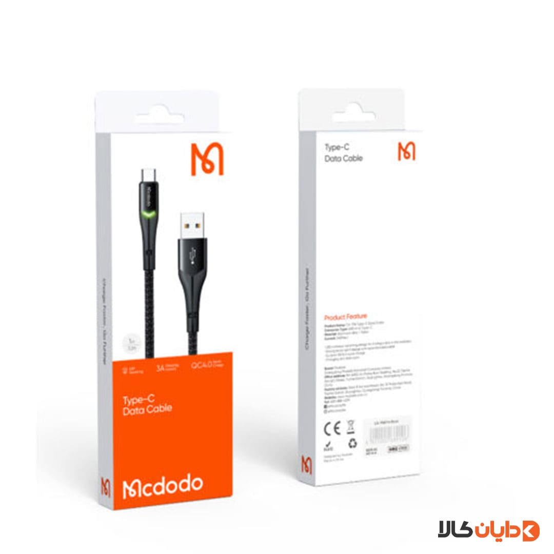 خرید کابل تایپ سی مک دودو MCDODO مدل CA7960 اصل با گارانتی متین از دایان کالا