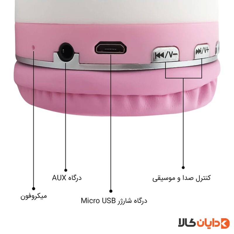 مشاهده هدست عروسکی طرح کیتی مدل AH-806D در دایان کالا