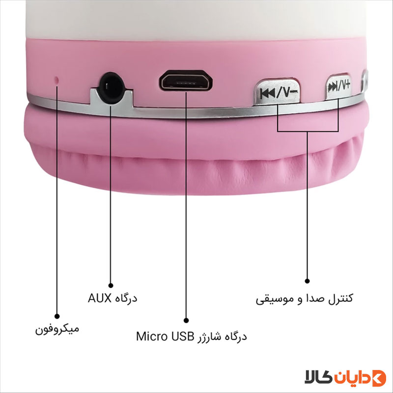 مشاهده هدست عروسکی طرح اردک مدل AH-806U در دایان کالا