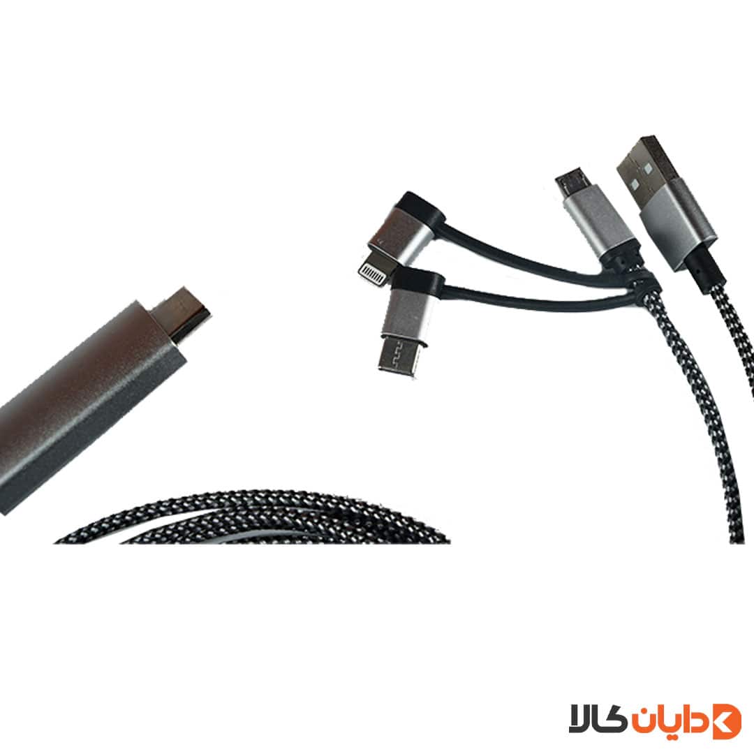 کابل تبدیل USB به HDMI مدل HDTV 3IN1