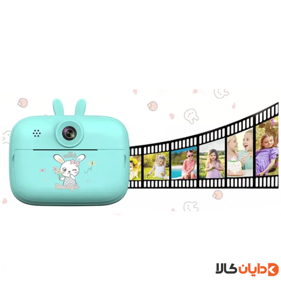 قیمت و خرید دوربین دیجیتال کودکان طرح خرگوش مدل PRINT CAMERA A22 از دایان کالا