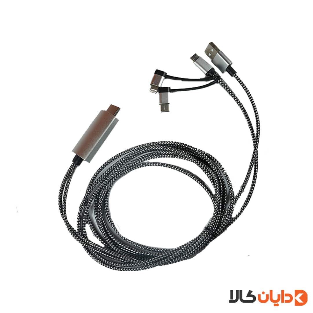 کابل تبدیل USB به HDMI مدل HDTV 3IN1