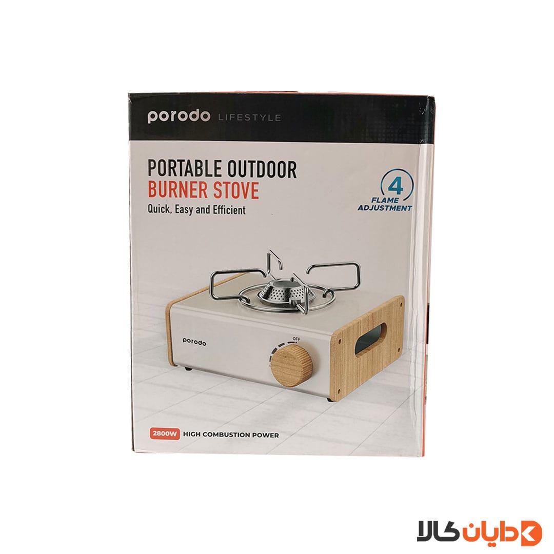 قیمت و خرید اجاق گاز مسافرتی 2800W پرودو PORODO طرح چوب از دایان کالا