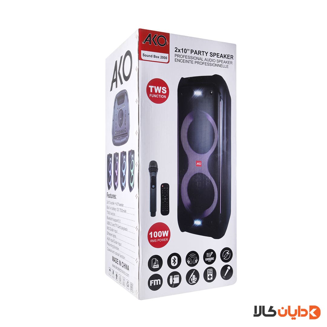 خرید و مشاهده اسپیکر آکو AKO مدل SOUND BOX 2000 از دایان کالا