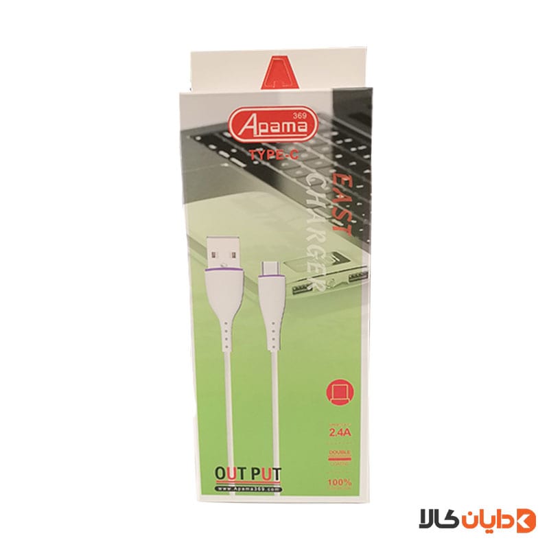 کابل فست شارژ تایپ سی APAMA مدل 369