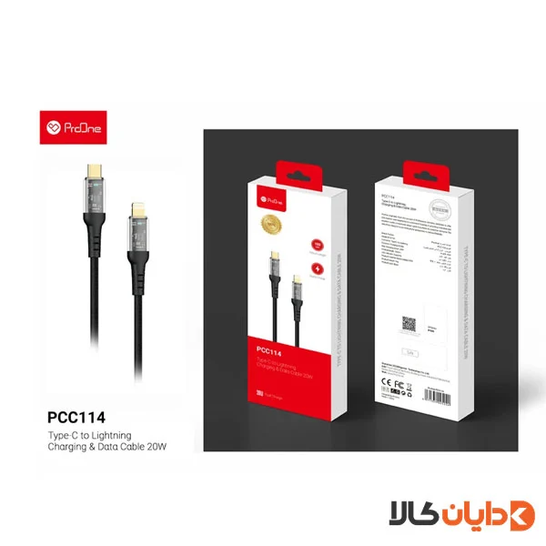 کابل تایپ سی به لایتنینگ پرووان PROONE مدل PCC114