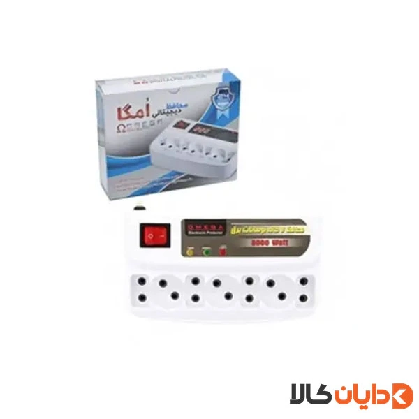 محافظ برق کامپیوتر 7 خانه 1/3 متر امگا OMEGA