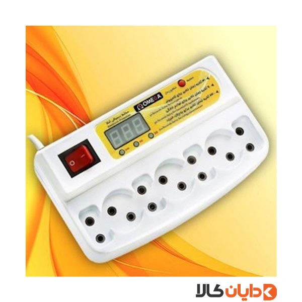 محافظ برق دیجیتالی 7 خانه 3 متری امگا OMEGA