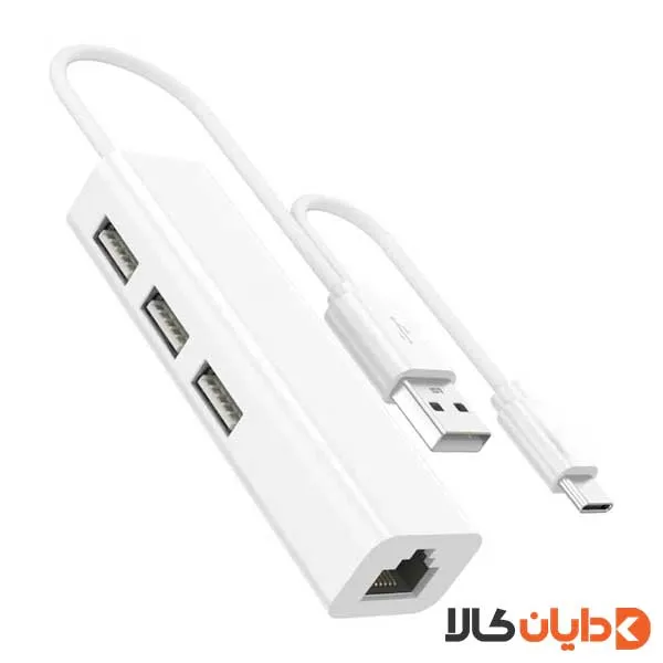 هاب 4 پورت تایپ سی پرووان PROONE مدل PHU551