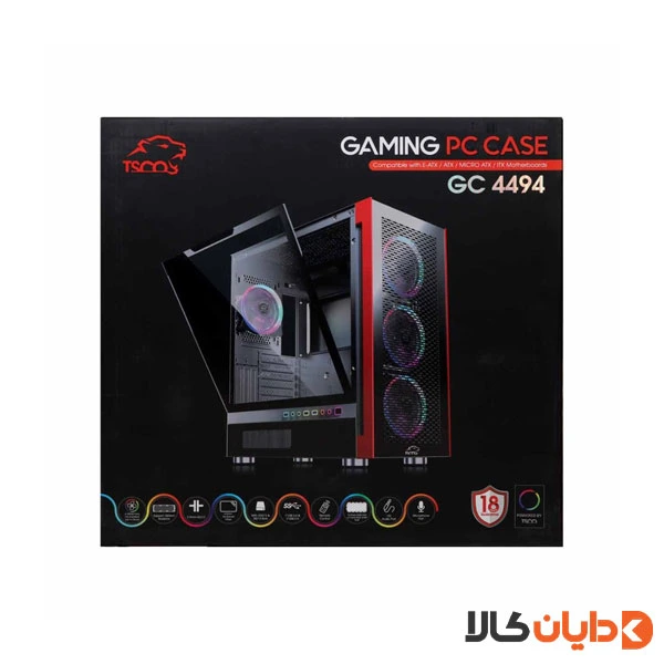 کیس گیمینگ تسکو TSCO مدل GC 4494