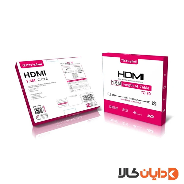 کابل HDMI تسکو TSCO مدل TC 70 طول 1.5 متر