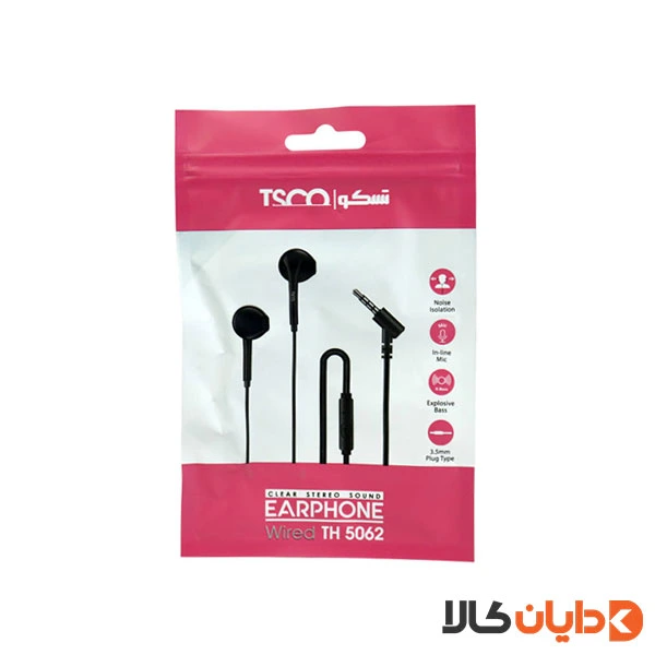 هندزفری سیمی تسکو TSCO مدل TH 5062