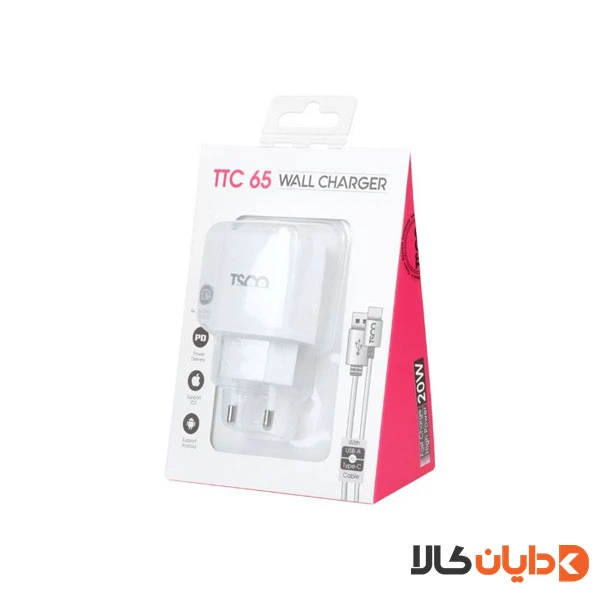 شارژر تایپ سی تسکو TSCO مدل TTC 65