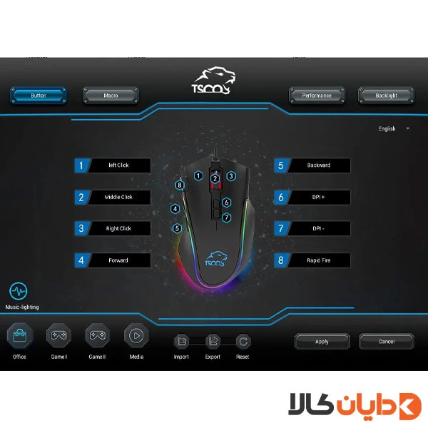 موس گیمینگ تسکو TSCO مدل GM 2025