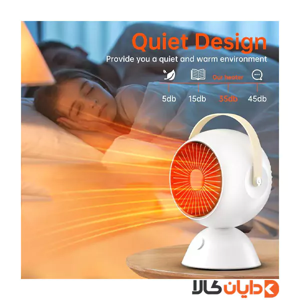 بخاری برقی Desktop Fan Heater مدل H7