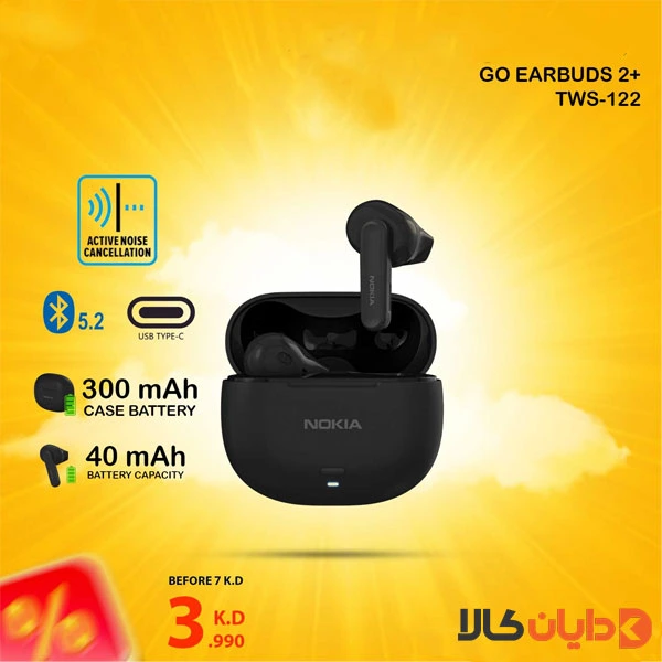ایرپاد نوکیا GO EARBUDS 2PLUS مدل TWS-122