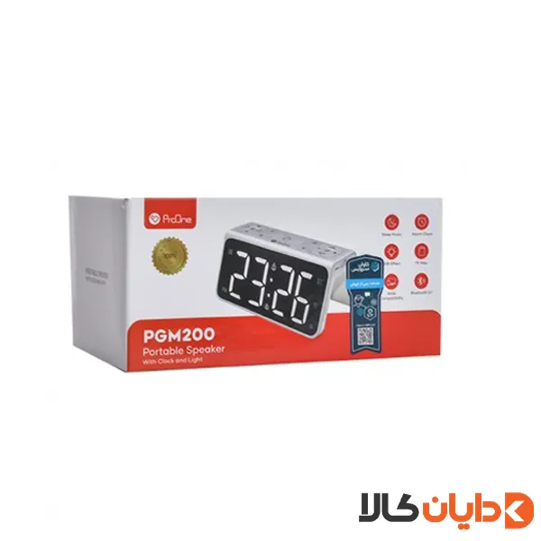 اسپیکر و ساعت دیجیتال پرووان PROONE مدل PGM200