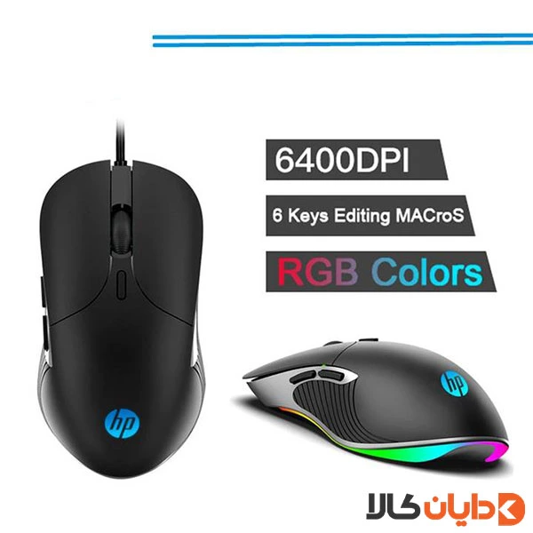 موس سیم دار گیمینگ HP مدل M280