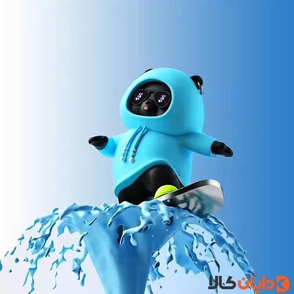 دکوری ماشین طرح خرس اسکیت سوار