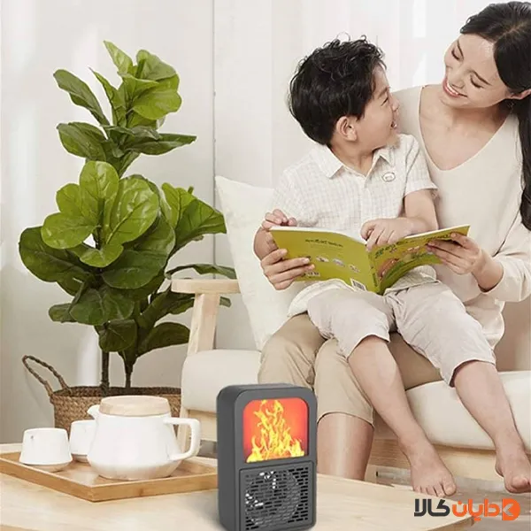 بخاری برقی طرح شومینه مدل 3D flame