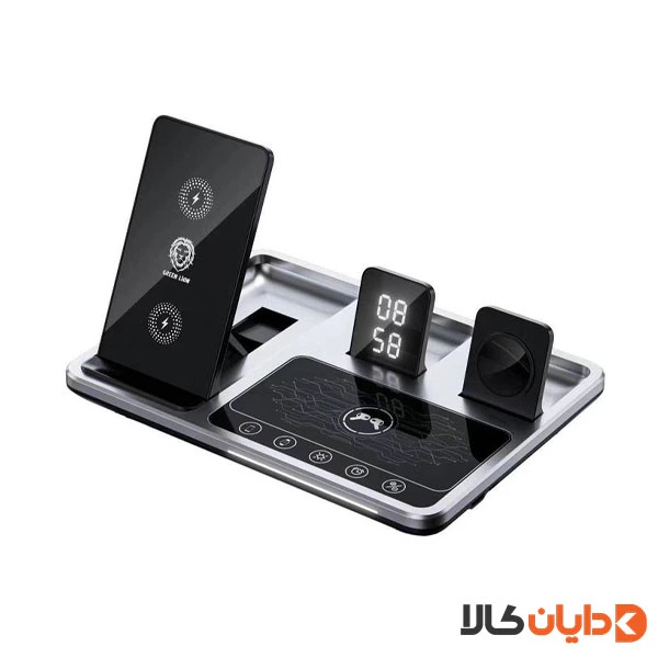 شارژر وایرلس 4 کاره گرین لاین GREEN LION مدل GL17