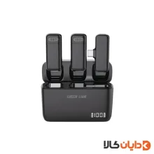 میکروفن بی سیم تایپ سی گرین لاین GREENLION مدل DUO CAST