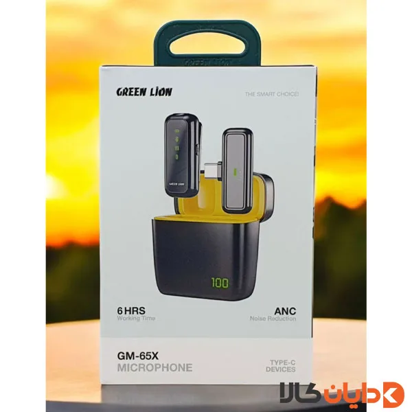 میکروفن بی سیم تایپ سی گرین لاین GREENLION مدل GM-65X ANC