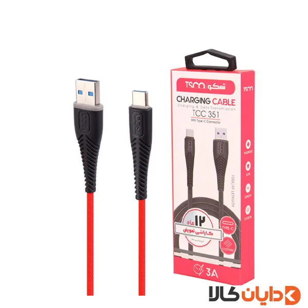 کابل تایپ سی تسکو TSCO مدل TCC351
