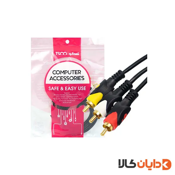 کابل تبدیل 3 به 3 RCA تسکو TSCO مدل TC13