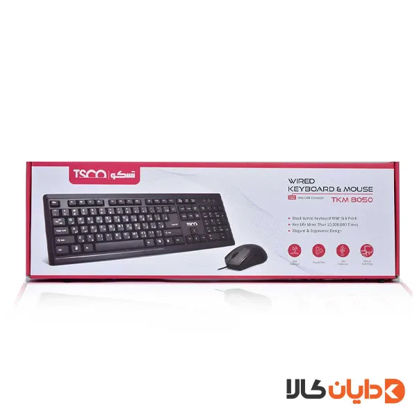 موس و کیبورد تسکو TSCO مدل TKM8050