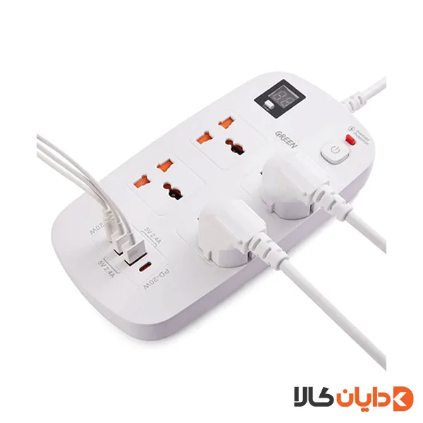 چندراهی برق گرین لاین GREENLION مدل POWER SOCKET 3500W