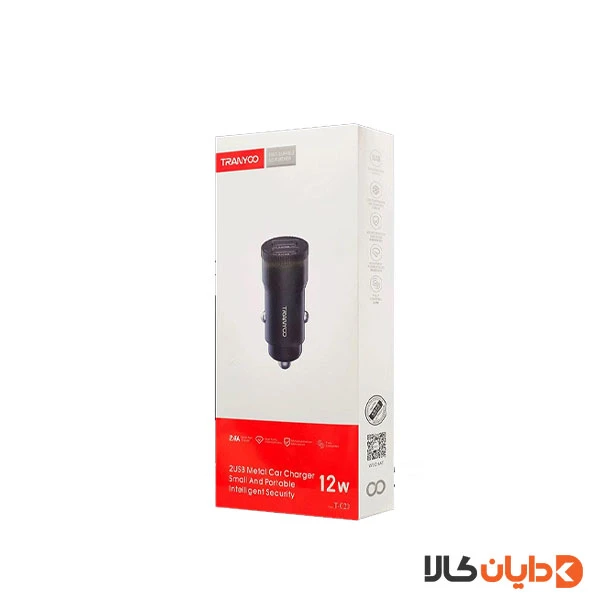 شارژر فندکی 12W ترانیو TRANYOO مدل C20