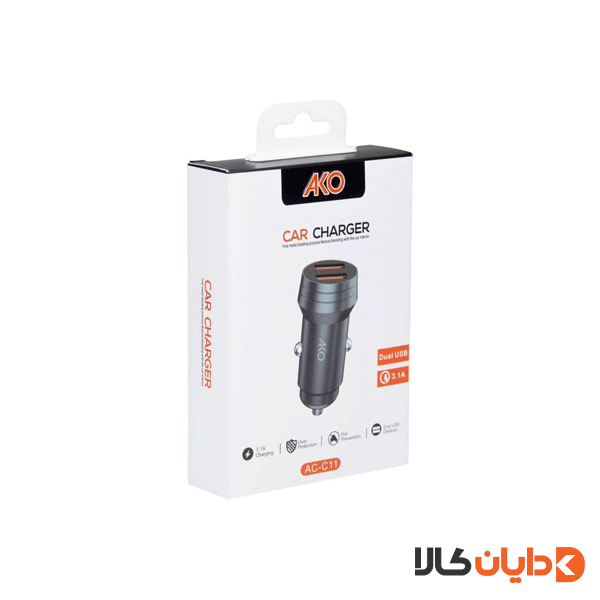 شارژر فندکی آکو AKO مدل AC11
