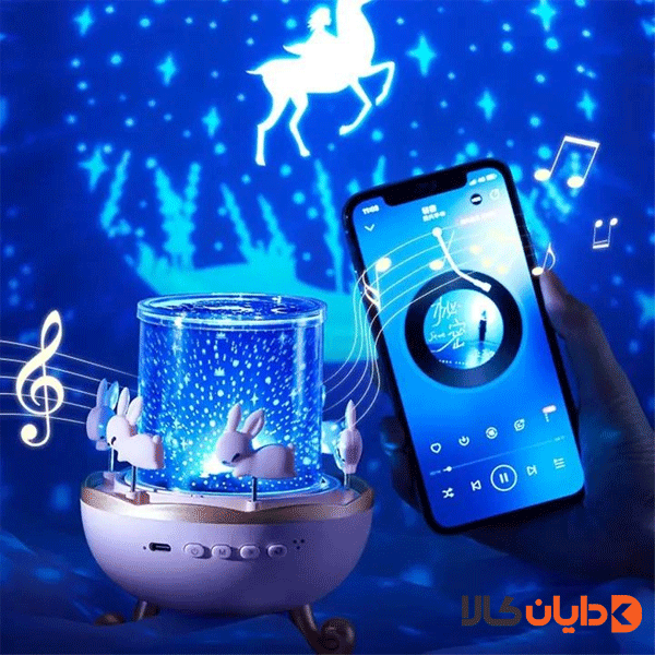 چراغ خواب اسپیکر دار کودک مدل WHE11
