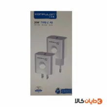 آداپتور دوپین تایپ سی کانفلون KONFULON مدل C69D