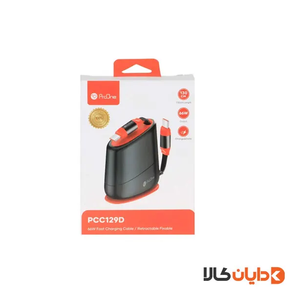 کابل دو سر تایپ سی 66W پرووان PROONE مدل PCC129D