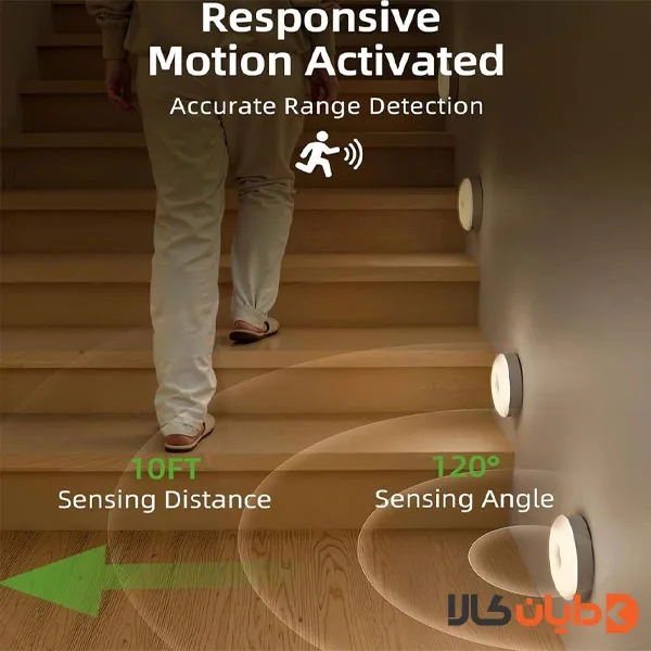 چراغ سنسور دار کابینتی 6 تایی EZVALO مدل EZL2415A