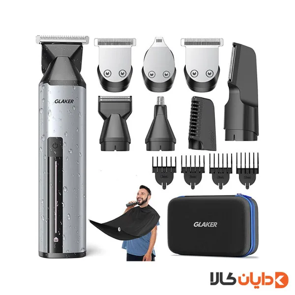 ست ماشین اصلاح گلاکر GLAKER مدل CC5136