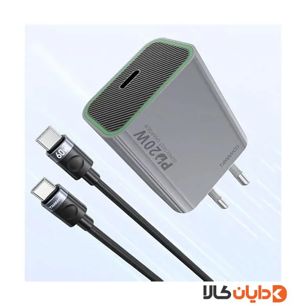 شارژر تایپ سی 20W ترانیو TRANYOO مدل EU7C
