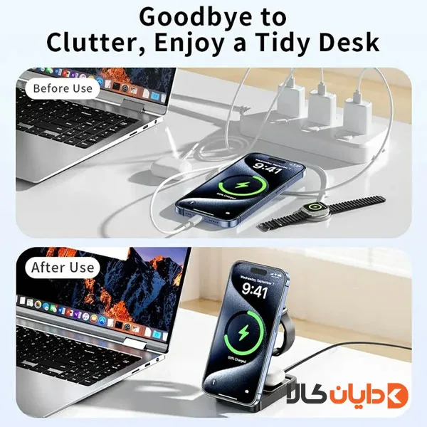 شارژر وایراس 3 کاره ترانیو TRANYOO مدل WF3