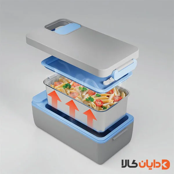 ظرف غذای شارژی پاورولوژی POWEROLOGY مدل PLBF818GYBL