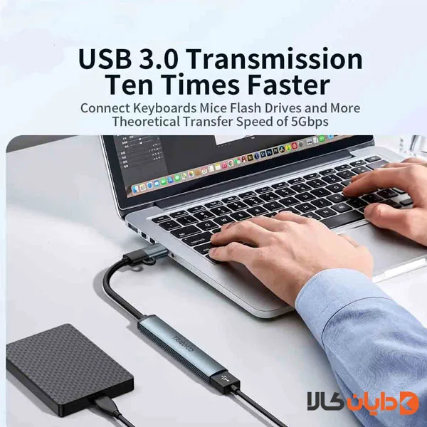 هاب چندکاره تایپ سی ترانیو TRANYOO مدل HB11