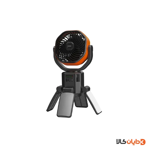 پنکه شارژی و پاوربانک خورشیدی پرودو PORODO مدل PDLFSTFN