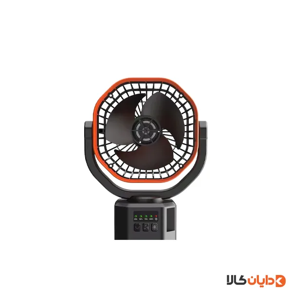 پنکه شارژی و پاوربانک خورشیدی پرودو PORODO مدل Suncharge Outdoor Solar Fan