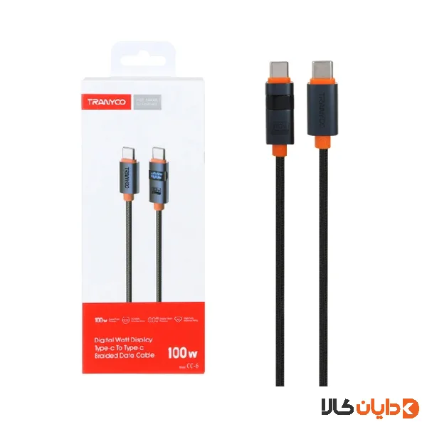 کابل دوسر تایپ C ترانیو TRANYOO مدل CC6