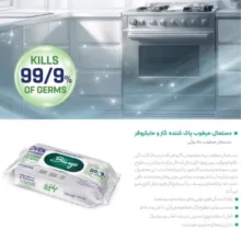 دستمال مرطوب پاک کننده گاز و مایکروفر بانیو Banyo