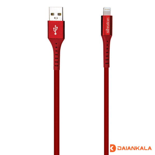 کابل تبدیل USB به لایتنینگ سیبراتون مدل S225i طول 1.25 متر