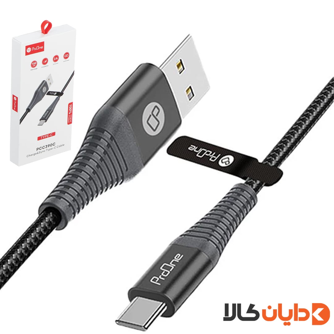 مشاهده و خرید کابل USB به تایپ سی پرووان | PROONE مدل PCC390C در سایت دایان کالا